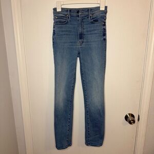 Mother The Swooner Rascal Ankle Jeans Let’s Trip Zip-Fly Stretch Hi-Rise